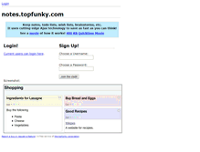 Tablet Screenshot of notes.topfunky.com